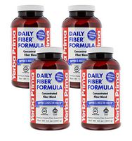 Yerba Prima Daily Fiber Powder for Digestive Support, 12 Ounce (Pack of 4)