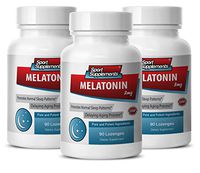 Melatonin 3mg Capsules - Melatonin 3mg - Protects Blood Sugar (3 Bottles - 270 Lozenges)