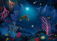 Wyland Coral Reef Garden Fine Art 5"X7" Notecard