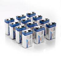 EBL 600mAh Rechargeable 9V Batteries Lithium-ion, 150 Pack