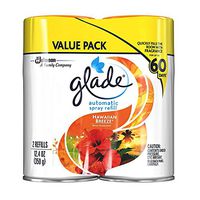 Glade Automatic Spray Air Freshener Hawaiian Breeze Starter (6.2 oz) (Refill,4 Count)