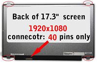 FULLCOM New 17.3 inch Screen Compatible with GT73VR 7RF Gaming Laptop Replacement Screen