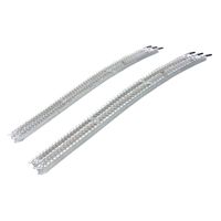 Yutrax 89-inch Aluminum Truck, UTV/ATV Loading Arch Ramps - Pair, 1500lb Capacity