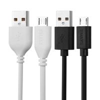 Alexa Replacement Power Cord, 6ft Micro USB Cable Support Charge and Data Transfer (2-Pack)