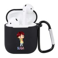 Youyouchard Kpop BTS Airpods Case, KOYA RJ SHOOKY MANG CHIMMY TATA Cooky Airpods Case AirPods Accessories Portable & Protective Cover Case for Airpods(H04)