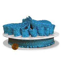 Turquoise Satin Ruffle Ribbon 1" X 25 Yards