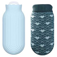 Sun Kea Microwave Heating Bottles Mini Cylinder Hot Water Bag Winter Hand Warmer with Soft Knit Cover,Hot&Cold Therapies