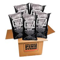 Longleaf Pine Straw - Mulch - Colored Black - 5 Bags per Box 100-140 Sq. Ft.