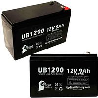 2 Pack Replacement for Tripp Lite OMNIVS1500 Battery - Replacement UB1290 Universal Sealed Lead Acid Battery (12V, 9Ah, 9000mAh, F1 Terminal, AGM, SLA) - Includes 4 F1 to F2 Terminal Adapters