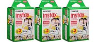 Fujifilm Instax Mini Instant Film White 60 Sheets Color Photo Paper Fuji Mini 9, Mini 8, Mini 7s, Mini 8+, Mini 70, Mini 90, Share Printer SP-2, SP-1, Polariod 300 Cameras