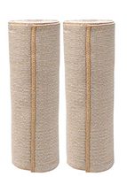 GT 6" Soft Woven Cotton Bandage with Single Hook & Loop Closure - Beige, 2 Pack
