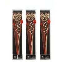 Hosley Set of 3-12.5" High Botanical Diffuser Reeds - Red. Ideal Gift for Wedding, Party, DIY, Crafting, Reiki, Chakra, Spa, Aromatherapy. O7