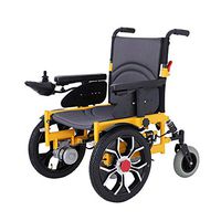 ZQZ Electric Wheelchair, Predecessor Damping Folding Portable Smart Wheelchair, Disabled Four-Wheeled Scooter, Load 100kg (#) (Color : Lead-Acid Batteries 20A)