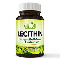 J-bio Ultra Lecithin Plus 1200mg, 100 Softgels-Supports Memory, Weight Loss, and Heart Health - Excellent Alternative to Granules - Made in The USA