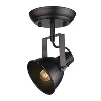 LALUZ A03200 Semi Flush Mount Adjustable 1 Head Track Lighting Fixture Modern Ceiling Spotlight