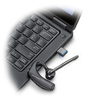 Plantronics Voyager 5200-UC Bluetooth Headset Bonus Bundle with Wall Charger, USB Dongle and Charging Case # 206110-01-B| for Smartphones, PC, MAC, Tablet, Softphones, VoIP Unified Communications