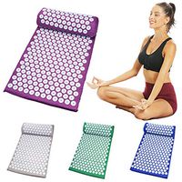 Massager Cushion Massage Yoga Mat Acupressure Mat Relieve Stress Back Body Pain Spike Acupuncture Mat with Pillow