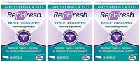 Rephresh Pro-B Probiotic Feminine Supplement. 3 Month Supply- (90 Capsules)