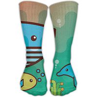 Unisex Whale Dolphin Fish Funny Cute Novelty Cotton Socks