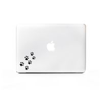 (2X) StickAny Laptop Series Pawprints Sticker for MacBook Pro, Chromebook, Surface Pro, and More (Black)