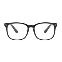 Blue Light Blocking Computer Glasses Anti Glare Elegant Style Case Included Reduce Eyestrain for Screens and Computers Men and Women Outer Black Inner Clear