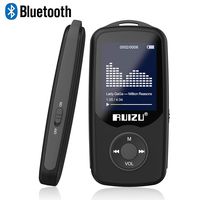 RUIZU X06 Mp3 Player with Bluetooth, Mp3 Music Player with FM Radio, 100hrs Playback, and 128GB Expandable, Black