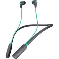 Skullcandy Ink'd Bluetooth Wireless Earbuds with Microphone, Noise Isolating Supreme Sound, 8-Hour Rechargeable Battery, Lightweight with Flexible Collar, Gray/Miami