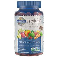 Garden of Life - mykind Organics Men 40+ Gummy Vitamins - Berry - Certified Organic, Non-GMO, Vegan, Kosher Complete Multi - Methyl B12, C & D3 - Gluten, Soy & Dairy Free - 120 Real Fruit Gummies