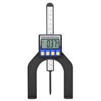 Digital Depth Gauge, 0-80mm Digital Height Gauge Ruler with Magnetic Feet Base Used in Depth Measurement and Woodworking Professional Measurement