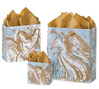 Musical Angel Gift Bag Set of 6 Bags + 6 Gold Tissue by Chalkallaboutit