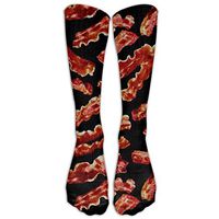 FUNINDIY Bacon Compression Socks Soccer Socks High Socks Long Socks for Running,Medical,Athletic,Edema,Diabetic,Varicose Veins,Travel,Pregnancy,Shin Splints,Nursing.