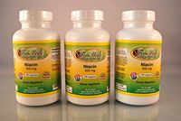 Niacin No Flush 500mg, Cholesterol, Made in USA - 300 (3x100) Tablets