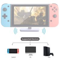 GuliKit NS07 Route Air Switch Bluetooth Adapter Wireless Audio Transmitter w/APTX Low Latency Hi-Fi for Nintendo Switch,Switch Lite,PS4,PC Laptops for Airpods Bluetooth Headphone Speakers (Red&White)