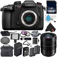 Panasonic Lumix DC-GH5S Mirrorless Micro Four Thirds Digital Camera International Version + Panasonic 12-60mm f/2.8-4 Lens + 128GB Class 10 Memory Card Bundle