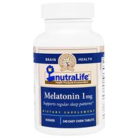 Nutralife Kosher Melatonin 1mg - 240 Easy Chew Tablets