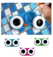 Contact Lens Case - Green Owl