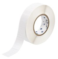 Brady THT-43-423-10 1.25" Width x 0.25" Height, B-423 Permanent Polyester, Gloss Finish White Thermal Transfer Printable Label (10000 per Roll)