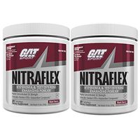GAT Clinically Tested Nitraflex, Testosterone Enhancing Pre Workout Pack of Two 30 Servings (Blackcherry 2 X 30Svg)