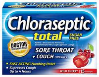 Chloraseptic Sore Throat Lozenges, Cherry, 18 Lozenges (Pack of 3)