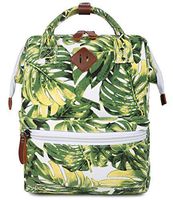FITMYFAVO 14" Laptop Backpack for Women | Casual Backpack | Daypack for Women (Palm Leaf)