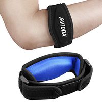 AVIDDA 2 Pack Tennis Elbow Brace with Compression Pad for Women and Men Golfers Elbow Brace for Tendonitis Pain Relief Blue