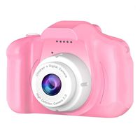Ry1 Kids Digital Video Camera Mini 2inch Screen HD 1080P 8MP Recorder Camcorder Children Camera Toy for Girls - Pink