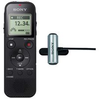 Sony ICD-PX470 Stereo Digital Voice Recorder with Built-in USB Voice Recorder w ECM-CS3 Clip-Style Mic