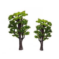 12pcs 1.2 inch - 6.3 inch 1/50 Green Model Tree Train Set Scenery Landscape