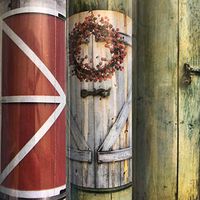 1 Roll Barn Door Christmas Gift Wrapping Paper Large 100 sq ft