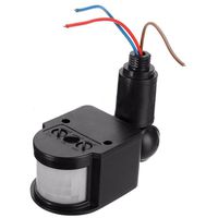 Motion Detector Switch Outdoor Infrared PIR Motion Sensor Detector Wall Light Switch 180 Degree Wall Light Switch 110-220V,IP44 for Corridor, Garage(4.55.515.5cm,1 pc)