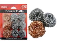 Scourer Balls 3 pcs Gold 30Gm, Case of 96