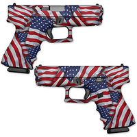 Wrap Compatible with Pistol - Patriot | MightySkins GunWraps Protective, Durable, and Unique Vinyl Handgun Wrap Kits | Easy to Apply, Remove, and Change Styles | Made in The USA