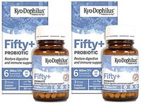 Kyolic Kyo-Dophilus Fifty+ Probiotic 30 Capsules Two Pack Bundle