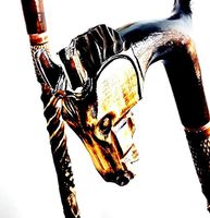 34 inch HORSE Cane Walking Stick Wooden Handmade Men's Accessories